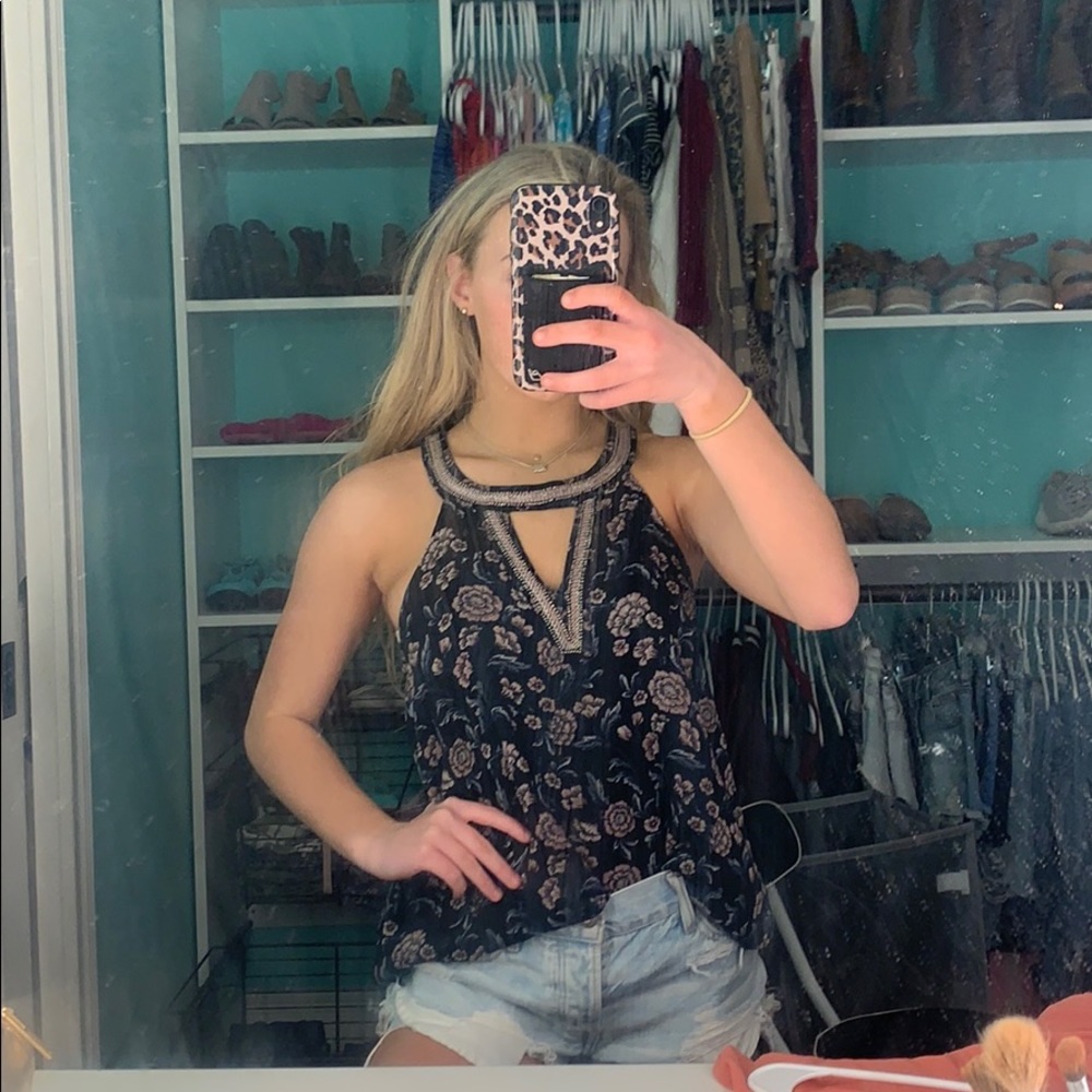 floral halter top